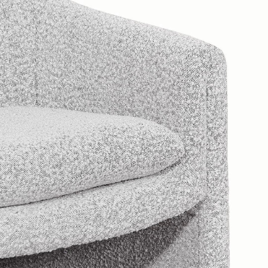 Armchair - Charcoal White Boucle - View 14