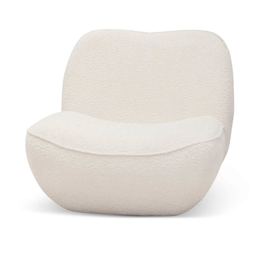 Lounge Chair - Ivory White Boucle
