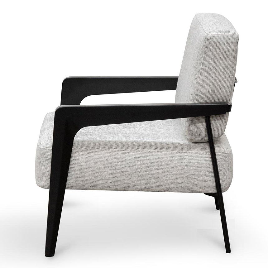 Fabric Lounge Chair - Silver Grey - View 3