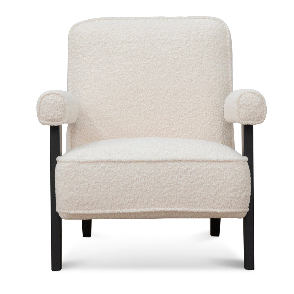 Armchair - Ivory White Sherpa - View 2
