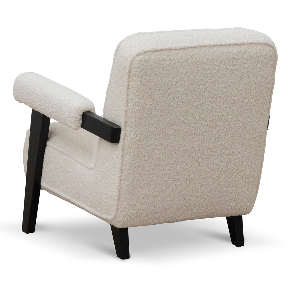 Armchair - Ivory White Sherpa - View 3