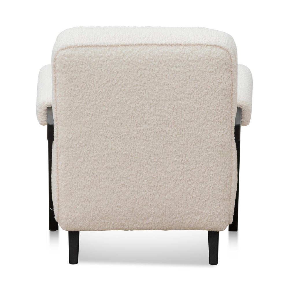 Armchair - Ivory White Sherpa - View 5