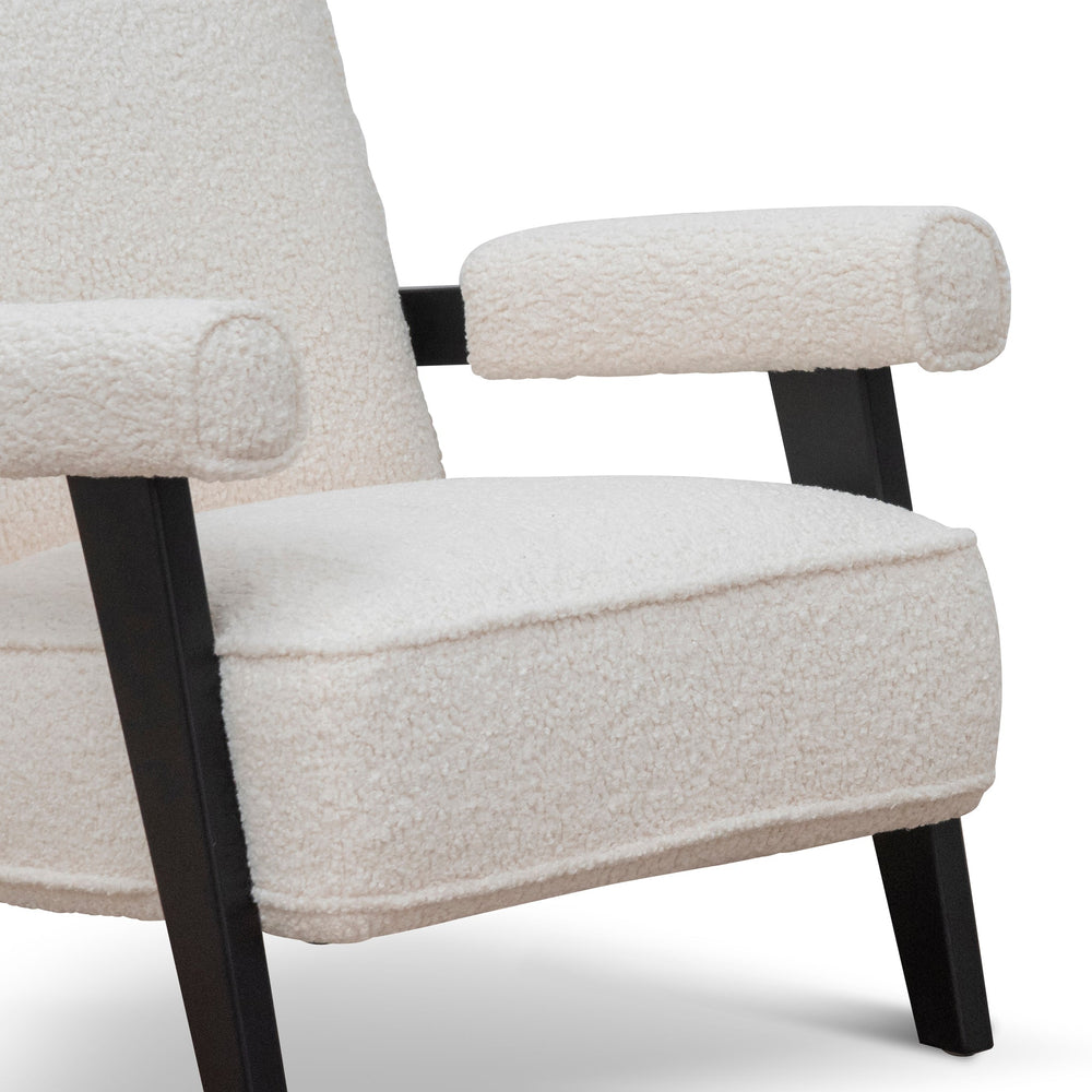 Armchair - Ivory White Sherpa - View 7
