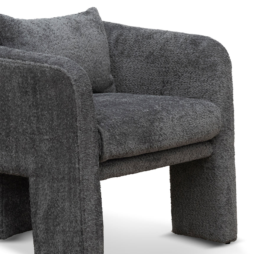 Fabric Armchair - Iron Grey - View 7