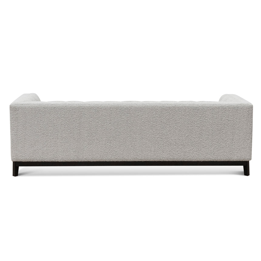 3 Seater Sofa -Light Grey Boucle - View 6