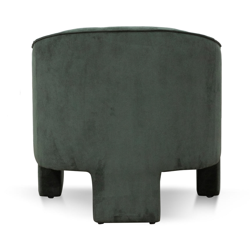 Fabric Armchair -  Olive Green - View 5