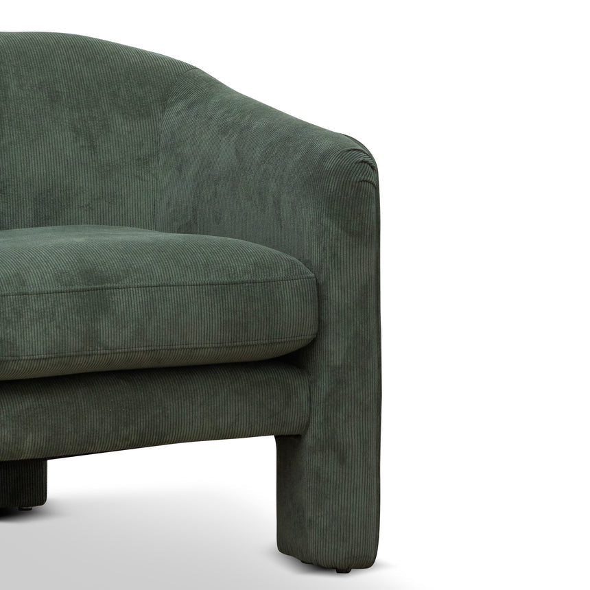 Fabric Armchair -  Olive Green - View 6