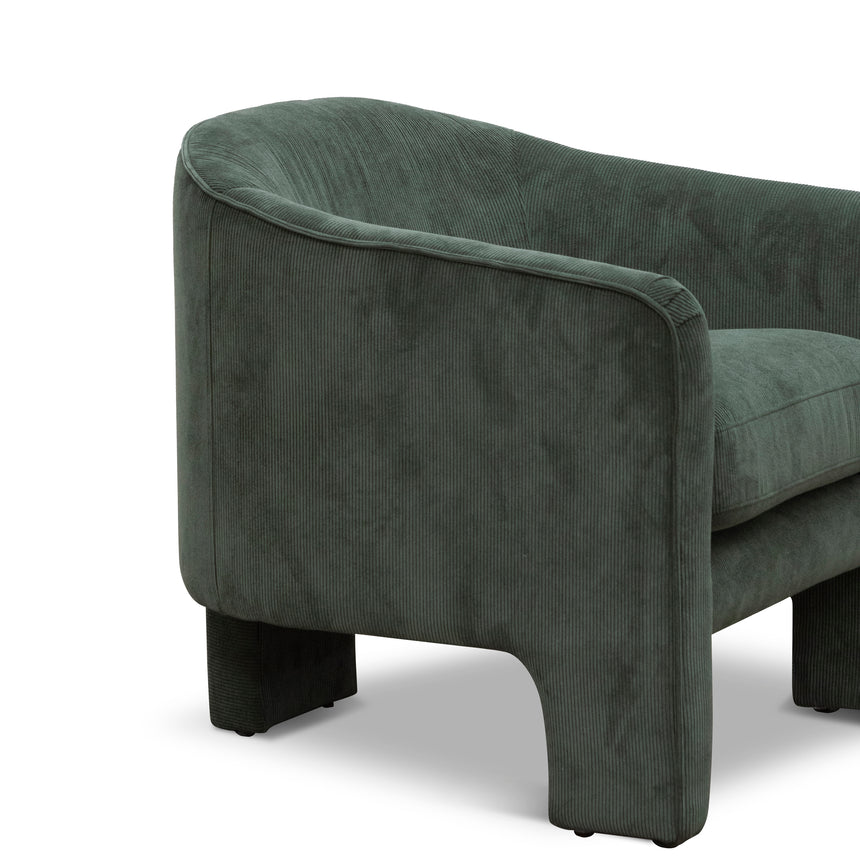 Fabric Armchair -  Olive Green - View 7