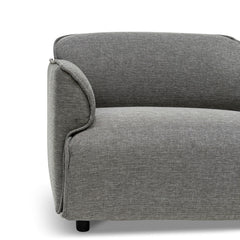 CLC6967-KSO Left Return Modular Fabric Corner Sofa - Graphite Grey