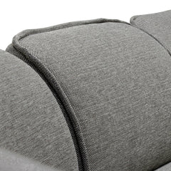 CLC6966-KSO Right Return Modular Fabric Corner Sofa - Graphite Grey
