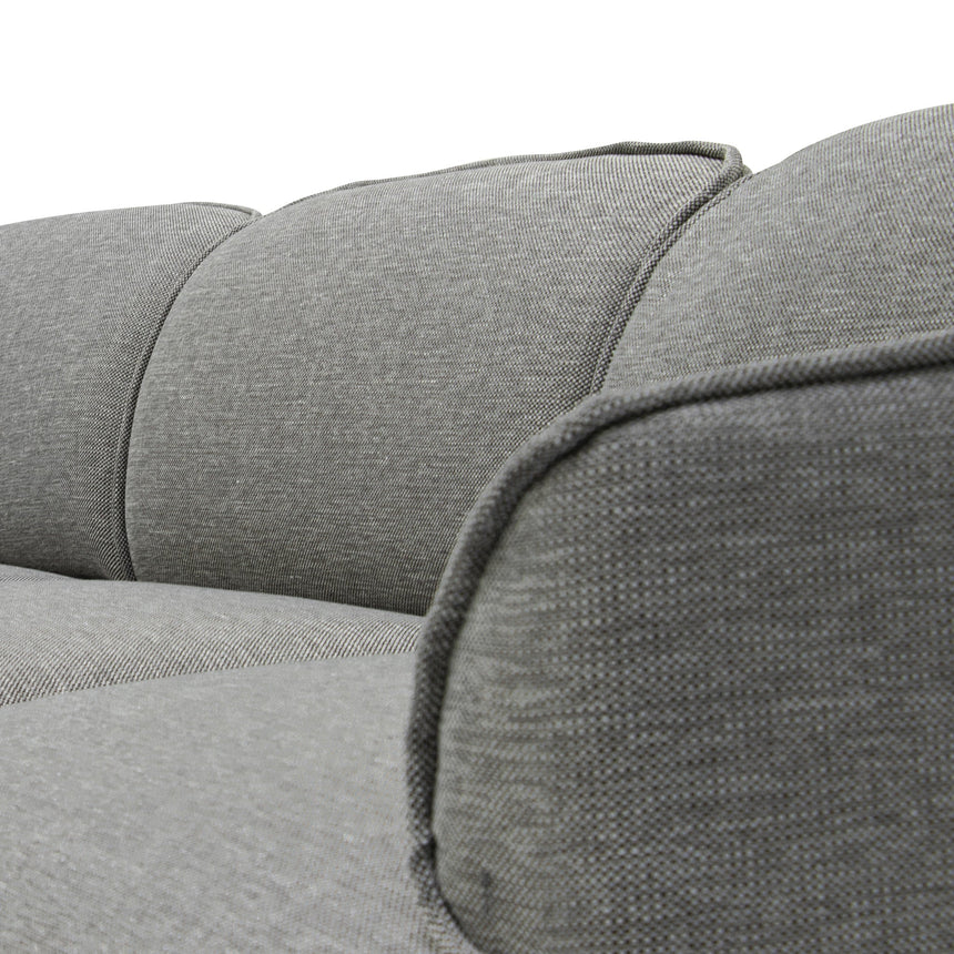 Right Return Modular Fabric Corner Sofa - Graphite Grey - View 11