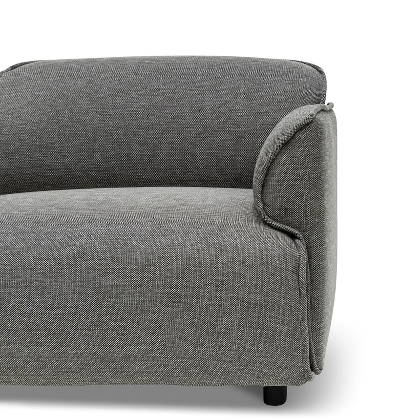 Right Return Modular Fabric Corner Sofa - Graphite Grey - View 8