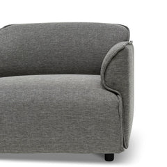 CLC6966-KSO Right Return Modular Fabric Corner Sofa - Graphite Grey