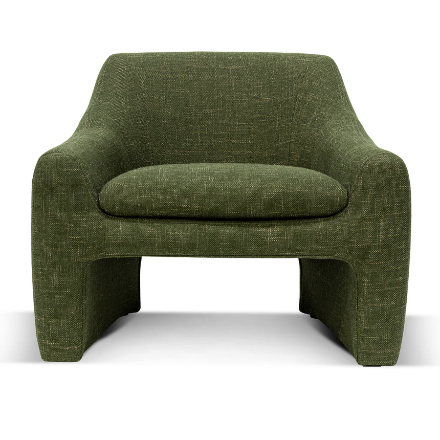 Fabric Armchair - Khaki Green - View 2