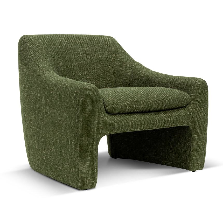 Fabric Armchair - Khaki Green - View 3