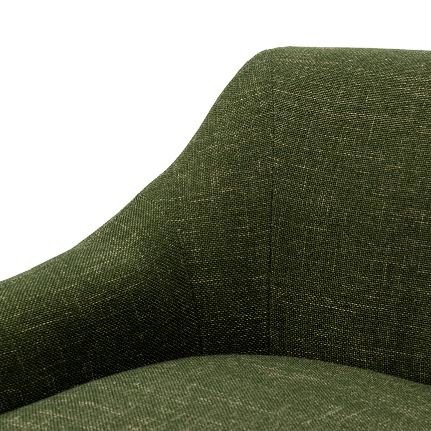Fabric Armchair - Khaki Green - View 8