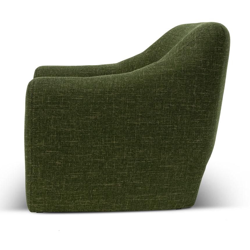 Fabric Armchair - Khaki Green - View 4
