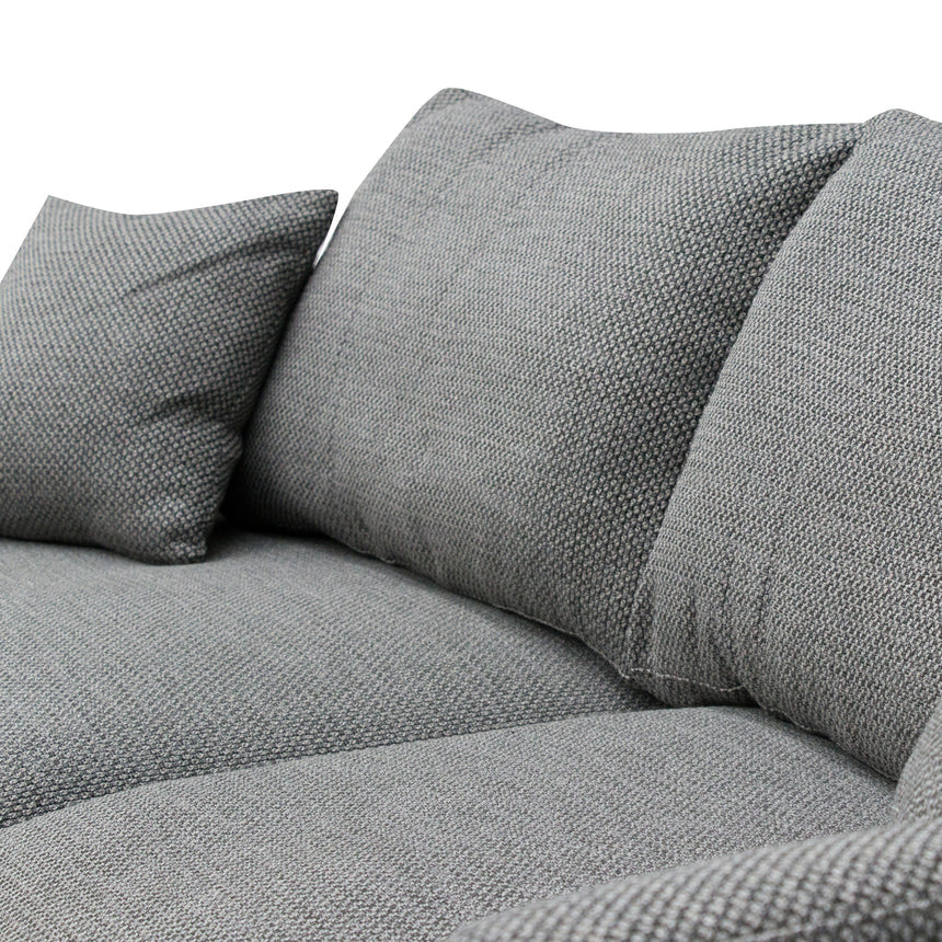 4 Seater Fabric Sofa - Noble Grey - View 6