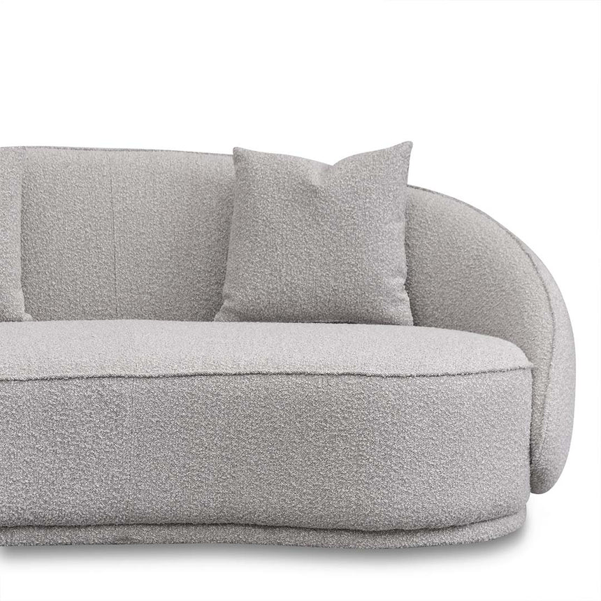 4 Seater Sofa - Ash Grey Boucle - View 5