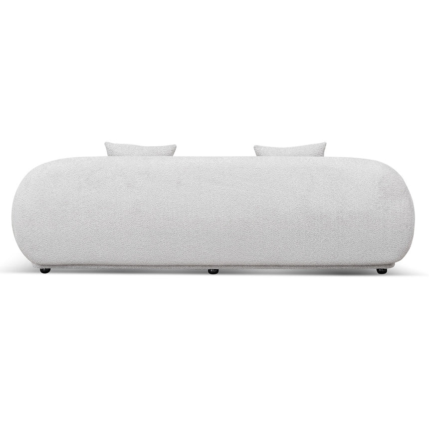 3 Seater Fabric Sofa - Salt White - View 3