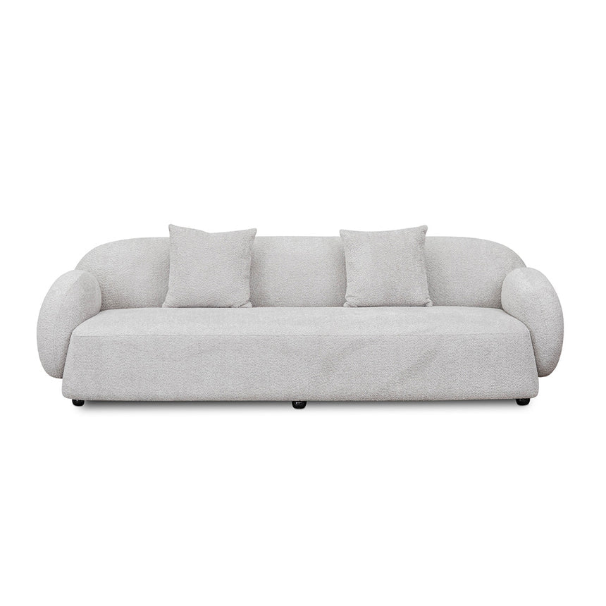 3 Seater Fabric Sofa - Salt White - View 2