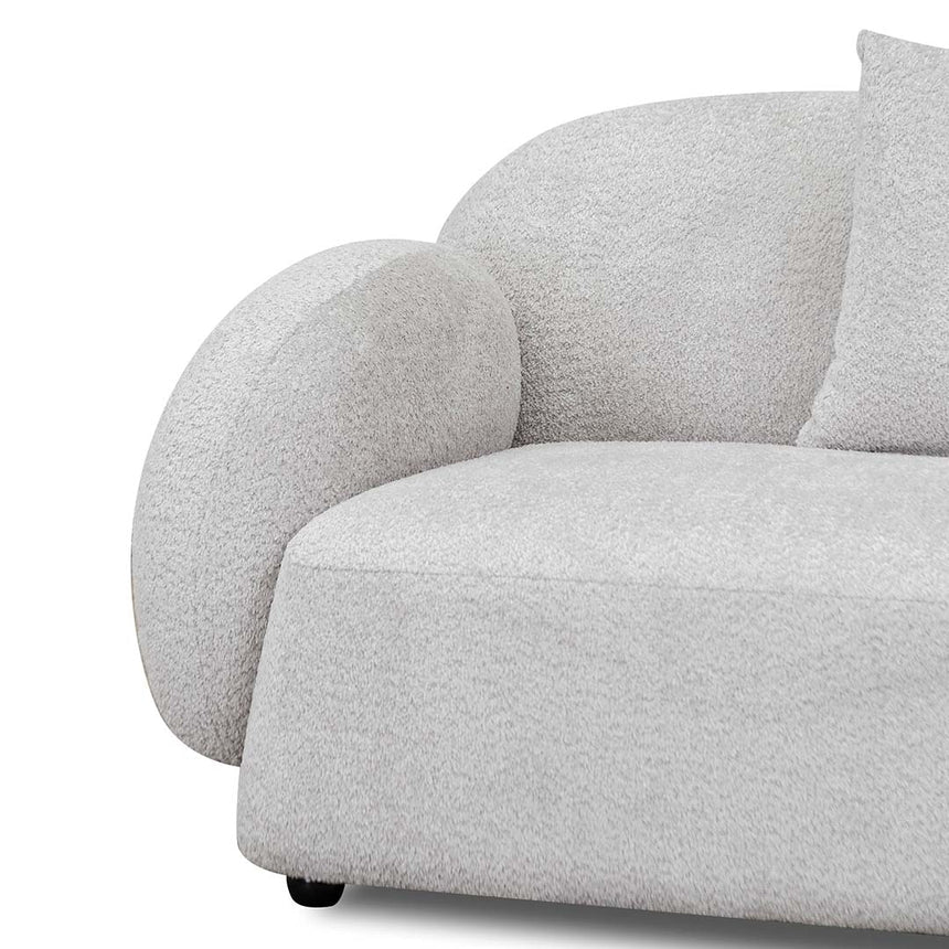 3 Seater Fabric Sofa - Salt White - View 5