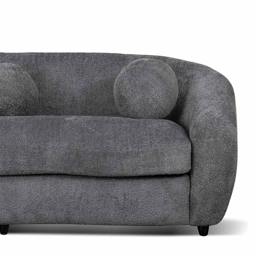 3 Seater Fabric Sofa - Iron Grey - View 6