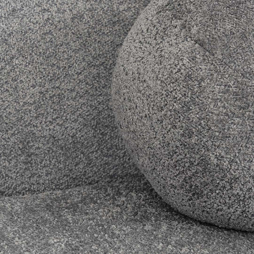 3 Seater Fabric Sofa - Iron Grey - View 5