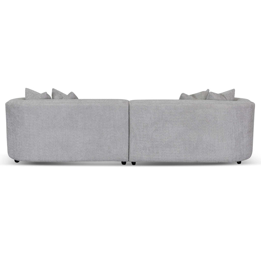 4 Seater Sofa - Light Grey Fleece - View 10