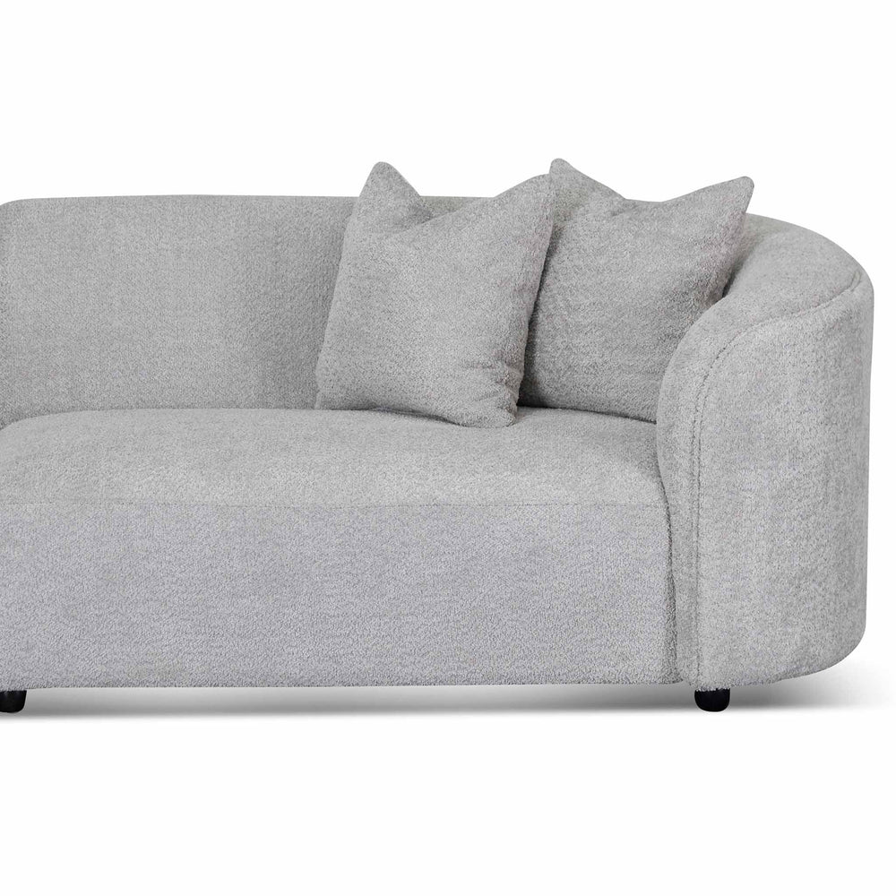 4 Seater Sofa - Light Grey Fleece - View 4