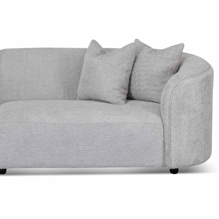 4 Seater Sofa - Light Grey Fleece - View 4
