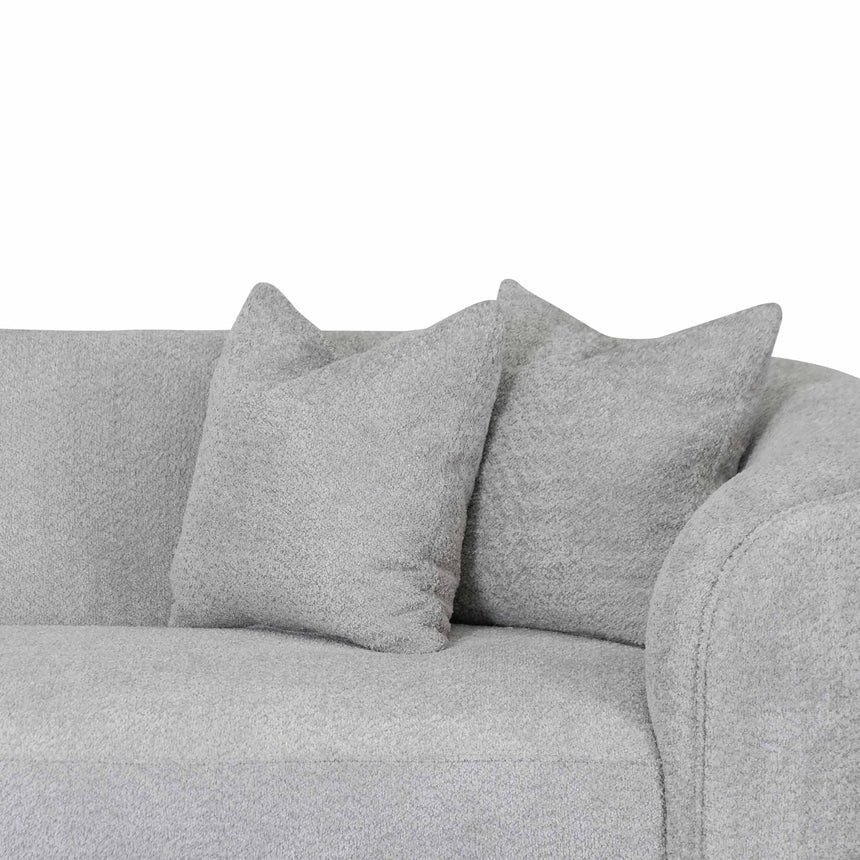4 Seater Sofa - Light Grey Fleece - View 5