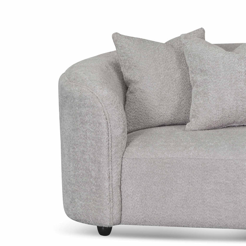 4 Seater Sofa - Light Grey Fleece - View 6