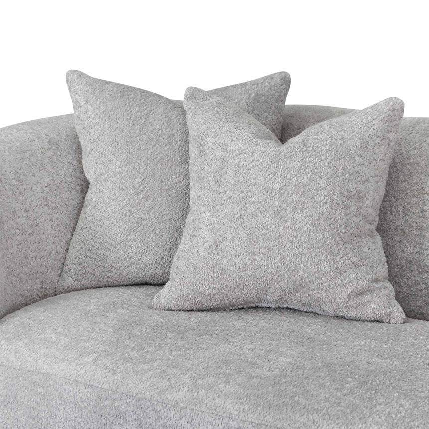 4 Seater Sofa - Light Grey Fleece - View 7