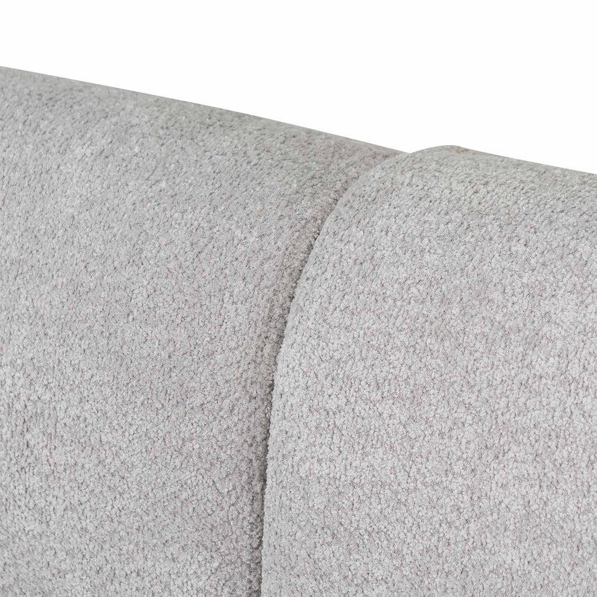 4 Seater Sofa - Light Grey Fleece - View 8