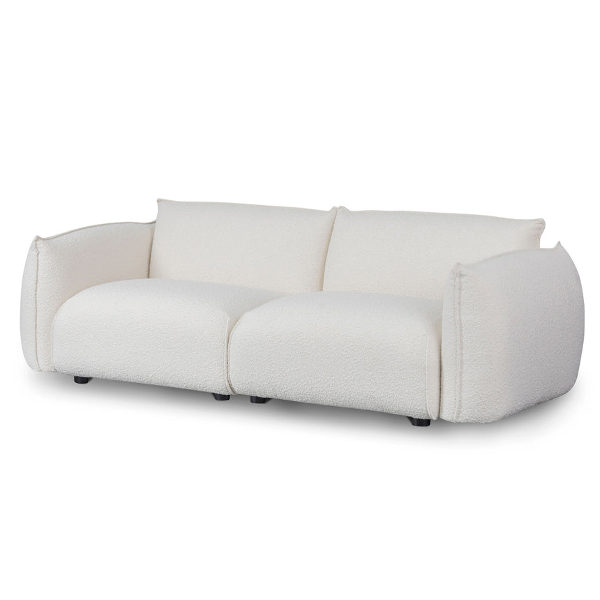 3 Seater Sofa - White Wash Boucle - View 3