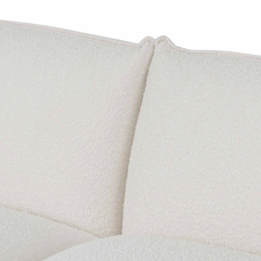 3 Seater Sofa - White Wash Boucle - View 5