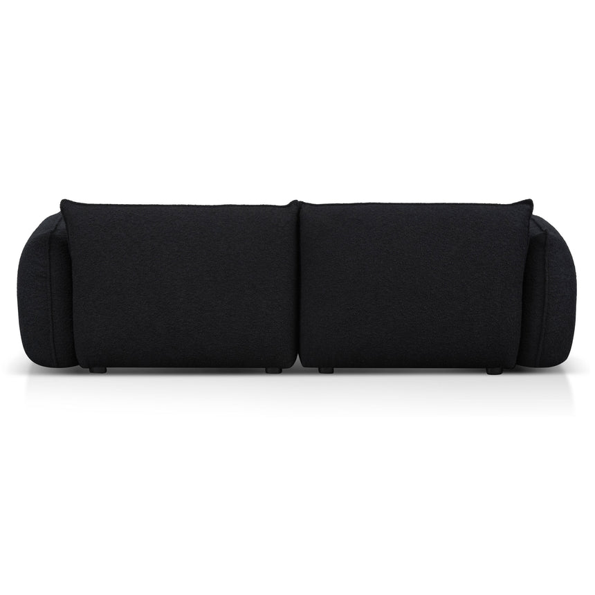 3 Seater Sofa - Black Boucle - View 8