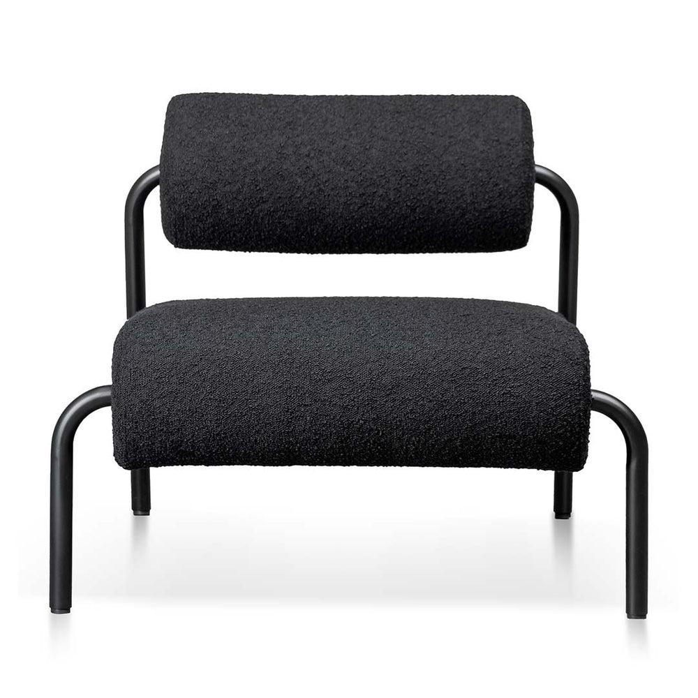 Lounge Chair - Black Boucle - View 2