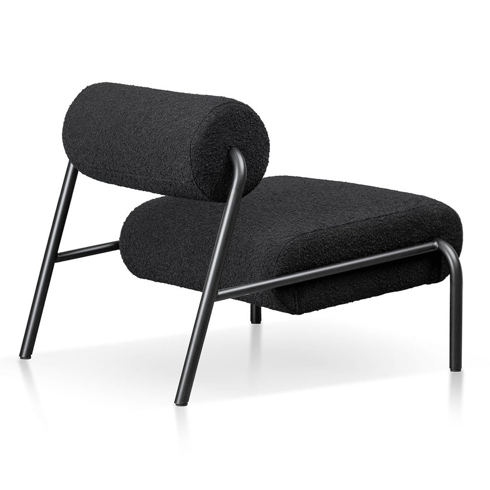Lounge Chair - Black Boucle - View 6