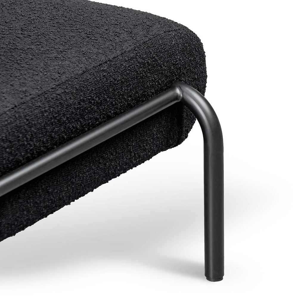 Lounge Chair - Black Boucle - View 10