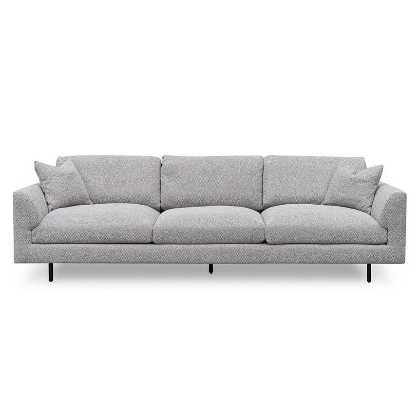 4 Seater Fabric Sofa - Sterling Charcoal - View 2