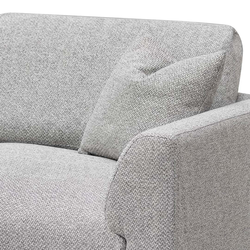 4 Seater Fabric Sofa - Sterling Charcoal - View 8