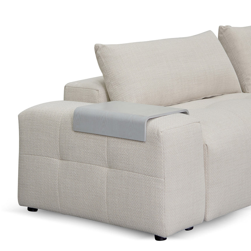 Right Chaise Fabric Sofa - Taupe Beige - View 16