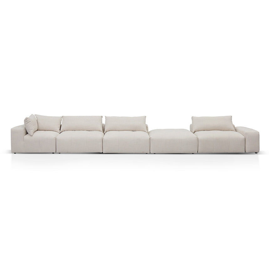 Right Chaise Fabric Sofa - Taupe Beige - View 12
