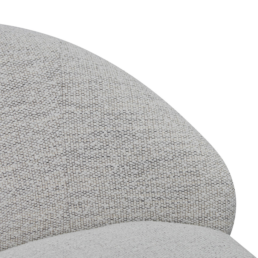 Swivel Fabric Lounge Chair - Fog Grey - View 7