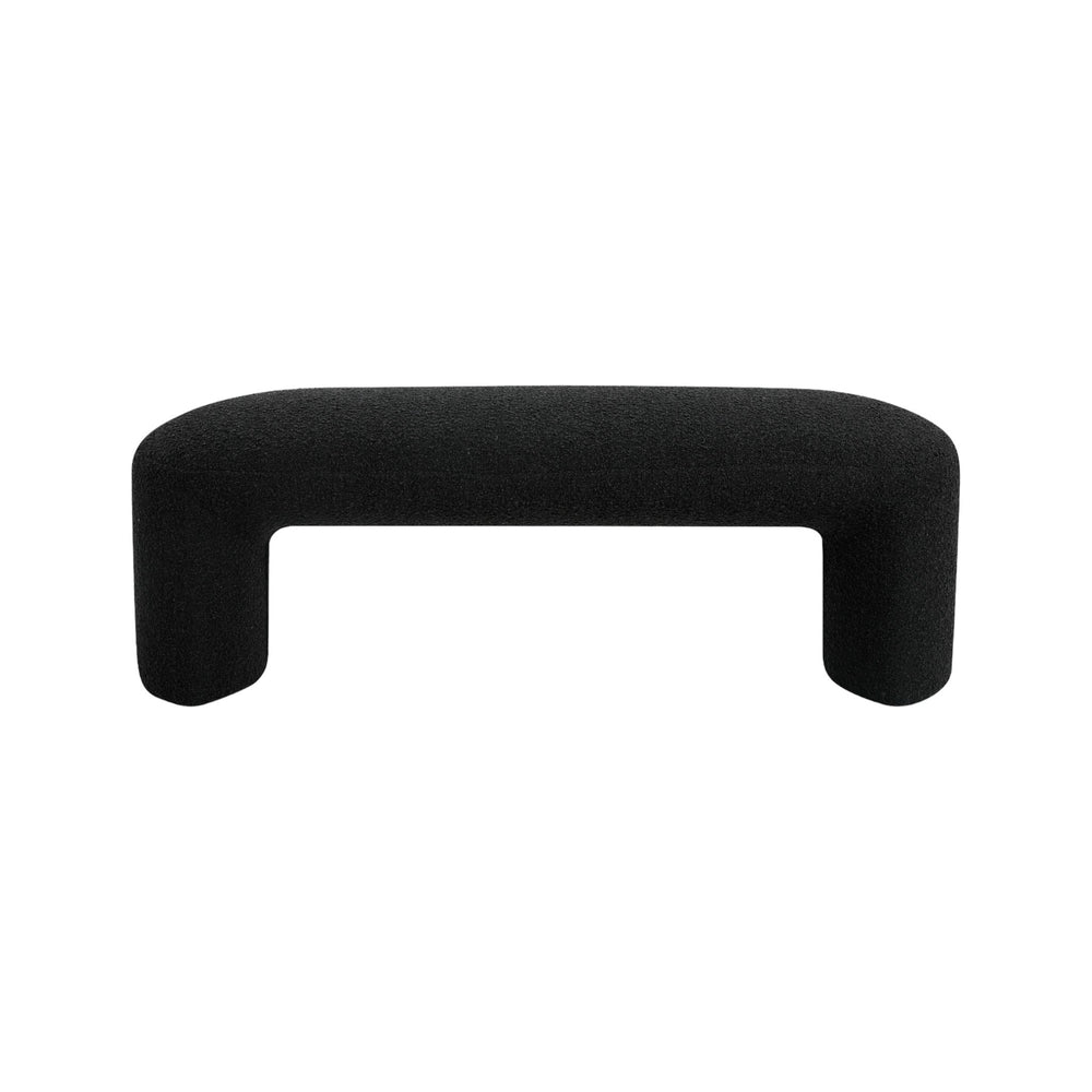1.2m Long Ottoman Bench - Charcoal Boucle - View 2