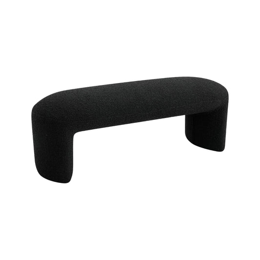 1.2m Long Ottoman Bench - Charcoal Boucle