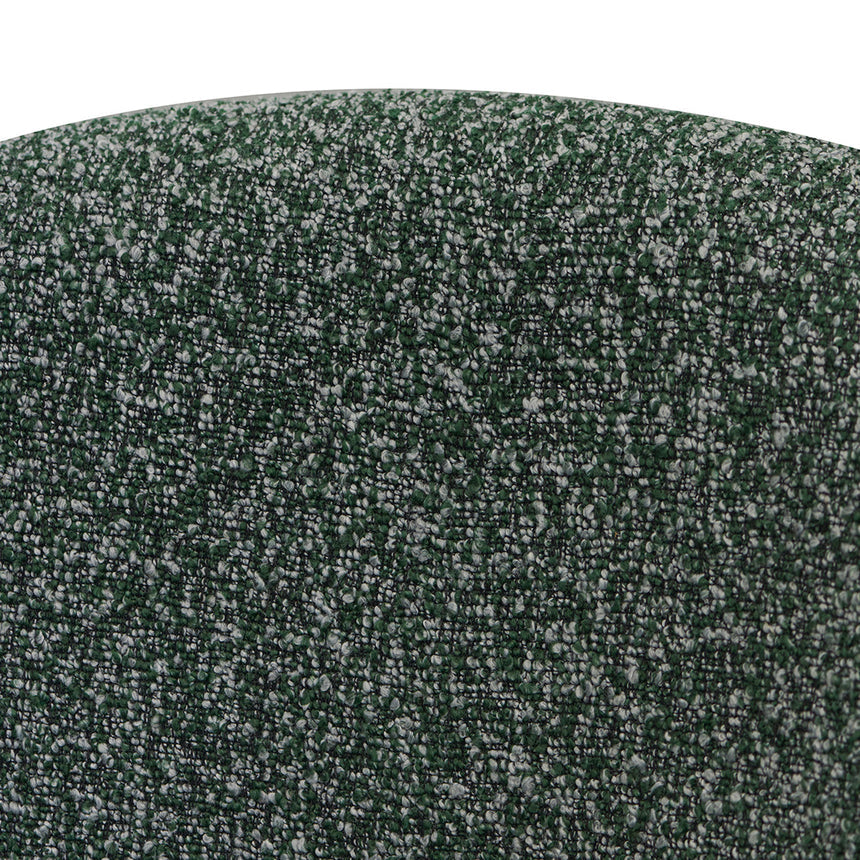 Fabric Armchair - Green Boucle - View 4