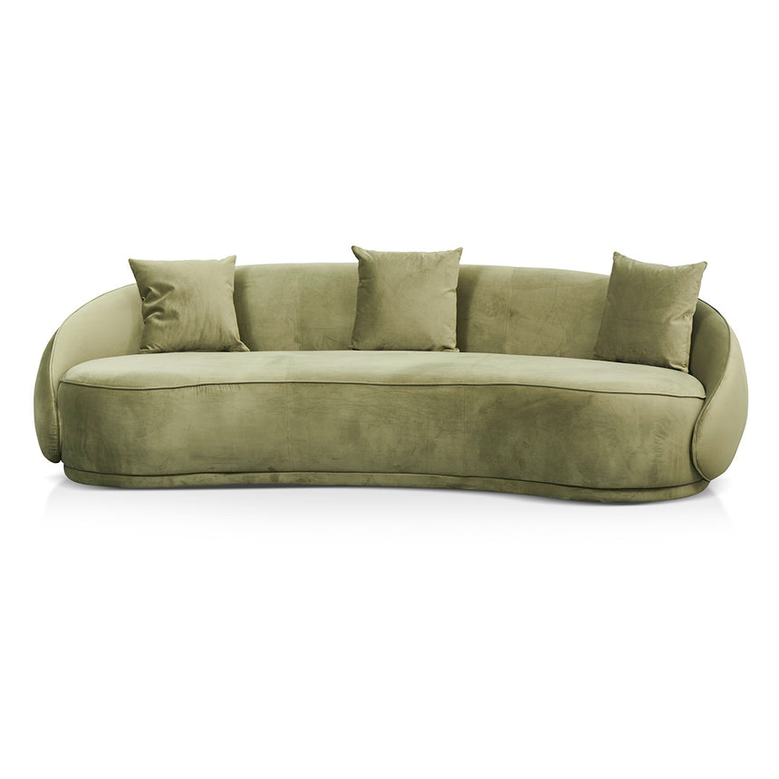 4 Seater Fabric Sofa - Elegant Sage - View 3
